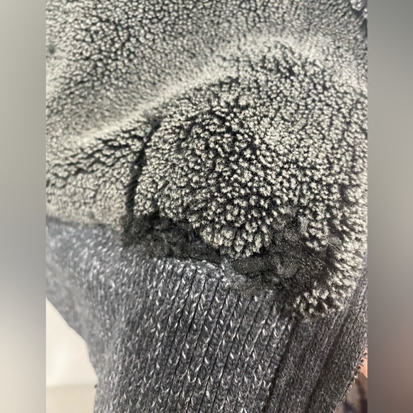 Emanuel Ungaro Cardigan sweater Jacket Sherpa Heathered Grey in size XL - Picture 11 of 11